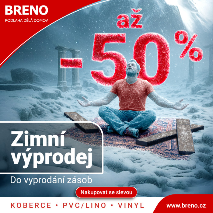 MRAZIVÉ SLEVY V BRENO JSOU TADY!